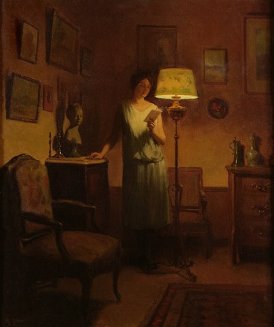 Lady in an Interior by Marcel Rieder